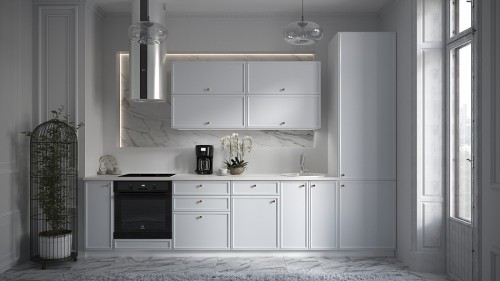 Модульная кухня Беверли Royal 3300 French Gray МДФ прямая