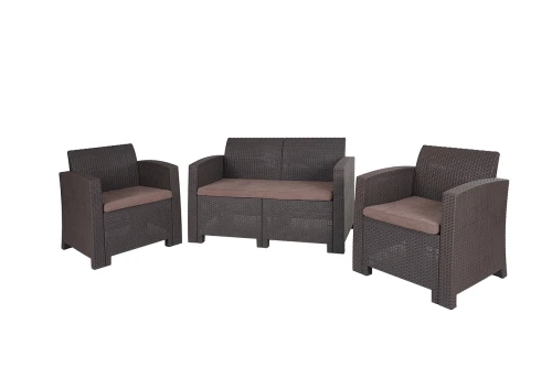 Комплект мебели Arizona Set, антрацит (на 4 персоны)