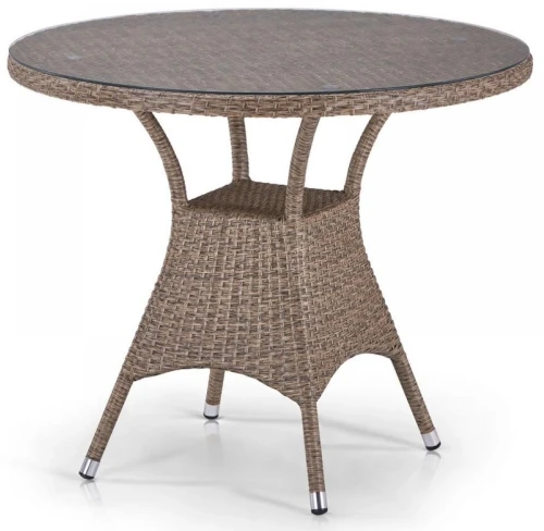 Плетеный стол T197AT-W56-D90 Light Brown