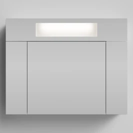 Зеркало Квадро 80, белая