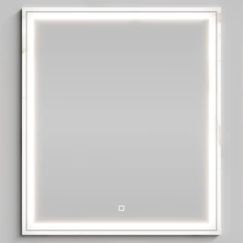 Зеркало Лайт 70, Мрамор Белый натур милк ПВХ 2537