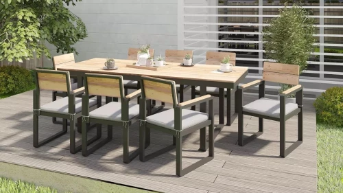 Обеденная группа из алюминия TOPA XL  Joygarden