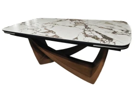 Стол DikLine EKO205 керамика К34 глянец, опоры орех (2 уп.)