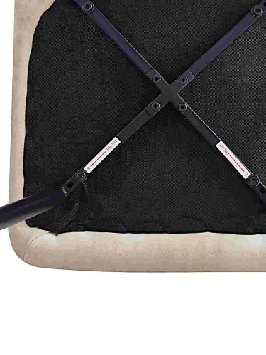 DC212 Стул мягкий, БЕЖЕВЫЙ#G62-03 велюр, каркас металл черный КРУГЛЫЙ