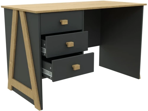 Стол «Скандинавия 3Я» КМК 0905.20, Графит/Дуб Наварра