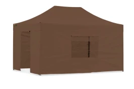 Быстросборный павильон-шатер 3х4,5 м Серии S8  липучки/молния  -  Коричневый