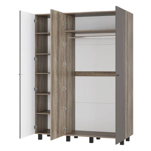 Шкаф 3-х створчатый Олива ШК-08, Дуб каньон, Муссон софт