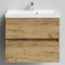 Тумба Бест 70 подвесной, Дуб Тортуга ПВХ 2357-43 Vodok с раковиной в комплекте Тумба Бест 70 подвесной, Дуб Тортуга ПВХ 2357-43 Vodok с раковиной в комплекте