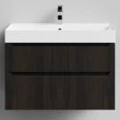 Тумба Бонум 1, 85 подвесной, Дуб цвет 20 Vodok с раковиной в комплекте