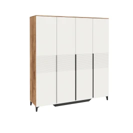 Шкаф для платья и белья 4-х дверный Белла