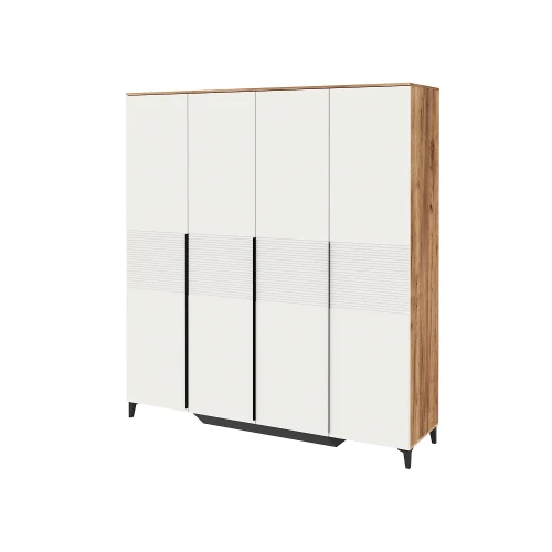 Шкаф для платья и белья 4-х дверный Белла