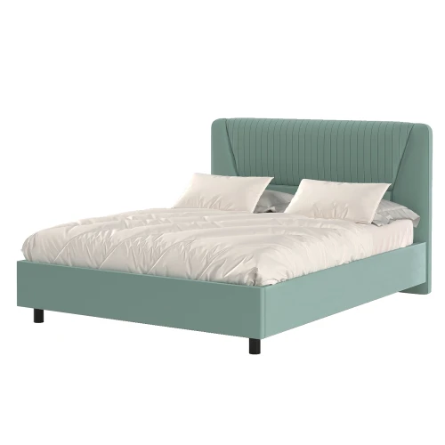 Кровать-11М 2 с подъемным основанием 1600 Вега Саксония Зеленый