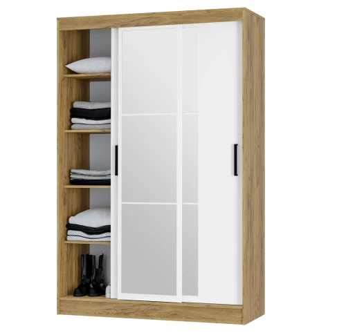 Шкаф-купе Тайм ШКК-03, крафт/белый