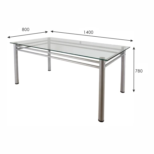 Стол обеденный Робер 15 металлик- без рисунка