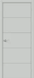 Межкомнатная дверь винил BRAVO Граффити-1 Grey Pro