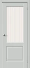 Межкомнатная дверь ПЭТ BRAVO Неоклассик-33 Grey Silk Magic Moru