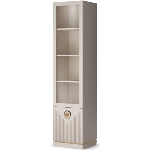 Шаф-витрина Капри 450 левая, бежевая