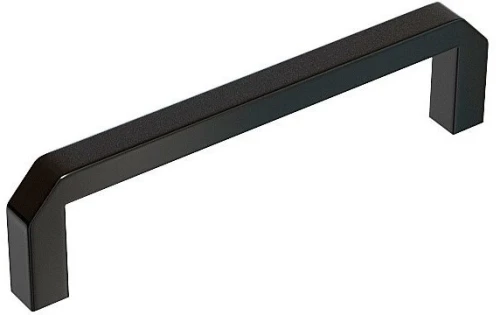 Ручка скоба мебельная СМ-6 Матовый черный 104*7*26