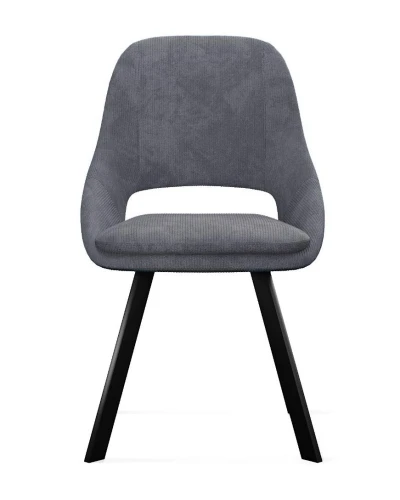 Стул DikLine 247 поворотный, AN15 серый, ножки черные