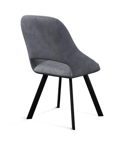 Стул DikLine 247 поворотный, AN15 серый, ножки черные