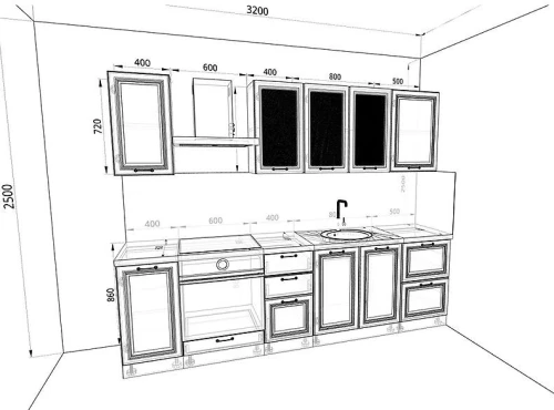 Кухня Нувель Комплектация 2