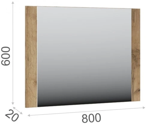 Зеркало «Мишель», Дуб крафт золотой