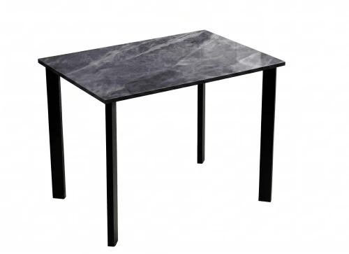 Стол DikLine DKT90 Керамика серый глянец (italian middle grey)/подстолье черное/опоры черные