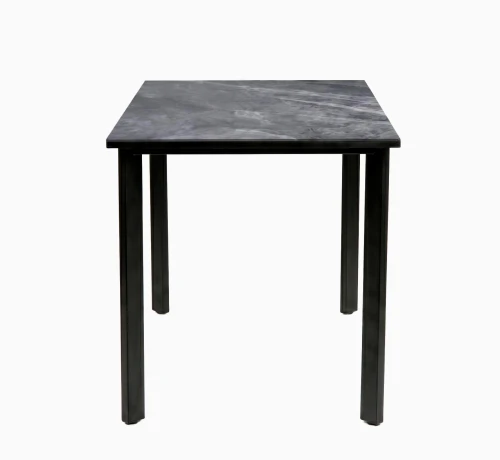 Стол DikLine DKT90 Керамика серый глянец (italian middle grey)/подстолье черное/опоры черные