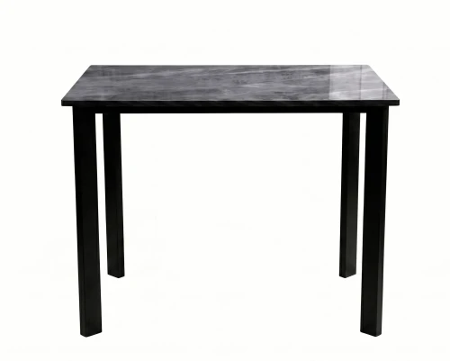 Стол DikLine DKT90 Керамика серый глянец (italian middle grey)/подстолье черное/опоры черные