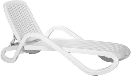 Шезлонг Nardi Eden с подлокотниками, белый