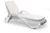 Шезлонг Nardi Eden с подлокотниками, белый