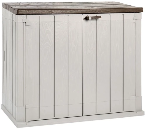 Ящик пластиковый Toomax Wood Style 1270л, серый/коричневый