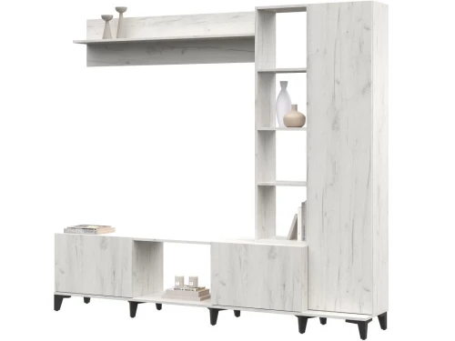 Стенка «Аурелия», дуб крафт белый