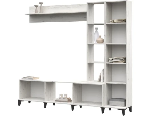 Стенка «Аурелия», дуб крафт белый