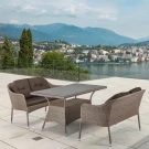Комплект плетеной мебели T198B/S54B-W56 Light brown Комплект плетеной мебели T198B/S54B-W56 Light brown