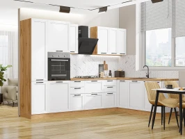 Кухонный гарнитур Нео-03 White Silk Дуб Вотан