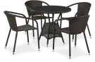 Комплект плетеной мебели T707ANS/Y137C-W53 4Pcs Brown Комплект плетеной мебели T707ANS/Y137C-W53 4Pcs Brown