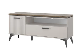 VINATI, Тумба RTV 1D1SN. Цвет ПЕРСИДСКИЙ ЖЕМЧУГ/ АМАРОК