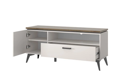 VINATI, Тумба RTV 1D1SN. Цвет ПЕРСИДСКИЙ ЖЕМЧУГ/ АМАРОК