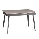 Стол обеденный Balmoral/Балморал столешница керамика (матовая) /опоры металл, серый/чёрный, (120+40)x80x75(+1) см