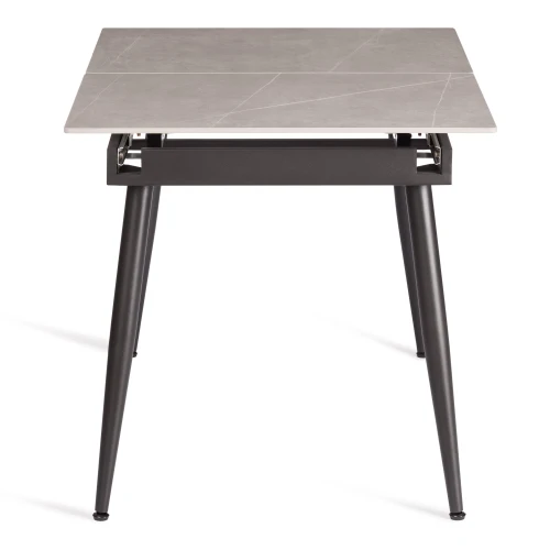 Стол обеденный Balmoral/Балморал столешница керамика (матовая) /опоры металл, серый/чёрный, (120+40)x80x75(+1) см