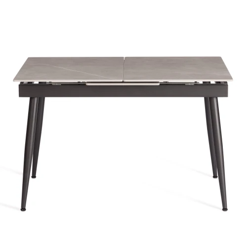 Стол обеденный Balmoral/Балморал столешница керамика (матовая) /опоры металл, серый/чёрный, (120+40)x80x75(+1) см