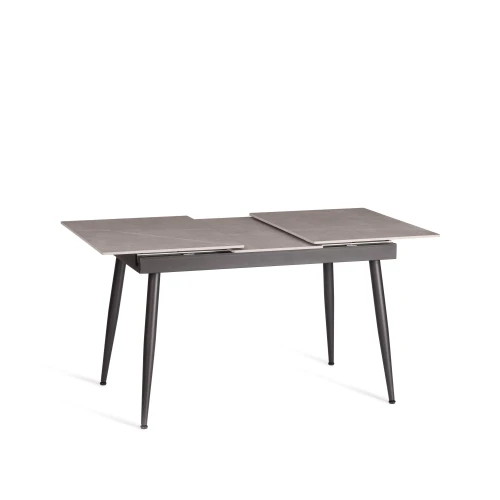 Стол обеденный Balmoral/Балморал столешница керамика (матовая) /опоры металл, серый/чёрный, (120+40)x80x75(+1) см