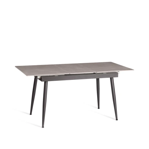 Стол обеденный Balmoral/Балморал столешница керамика (матовая) /опоры металл, серый/чёрный, (120+40)x80x75(+1) см