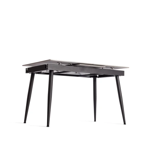 Стол обеденный Balmoral/Балморал столешница керамика (матовая) /опоры металл, серый/чёрный, (120+40)x80x75(+1) см