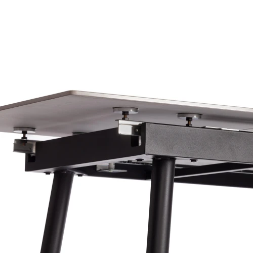 Стол обеденный Balmoral/Балморал столешница керамика (матовая) /опоры металл, серый/чёрный, (120+40)x80x75(+1) см