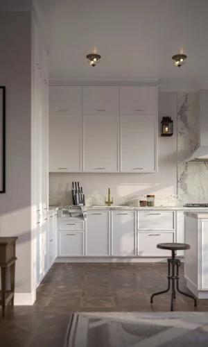 Трехуровневая кухня Беверли Royal 3800х2600 Blanco МДФ угловая