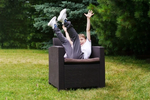 Комплект мебели Arizona Set Max, антрацит (на 5 персон)