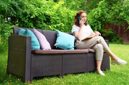 Комплект мебели Arizona Set Max, антрацит (на 5 персон)