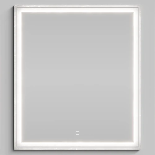 Зеркало Лайт 70, Мрамор Белый софт тач 4044-2